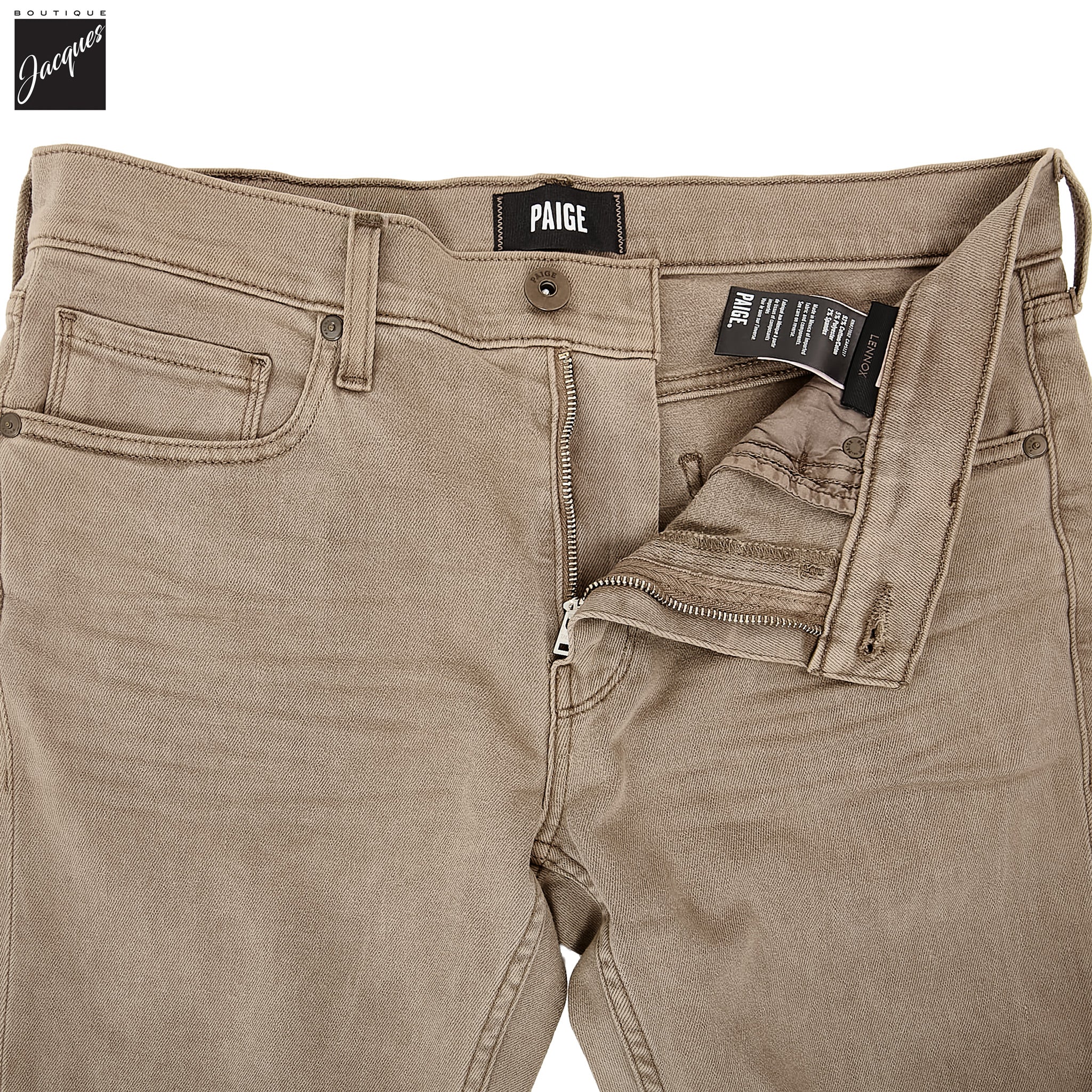Lennox - Vintage Cabin Wood - Transcend Vintage Five Pocket Pant - PAIGE - Boutique Jacques International