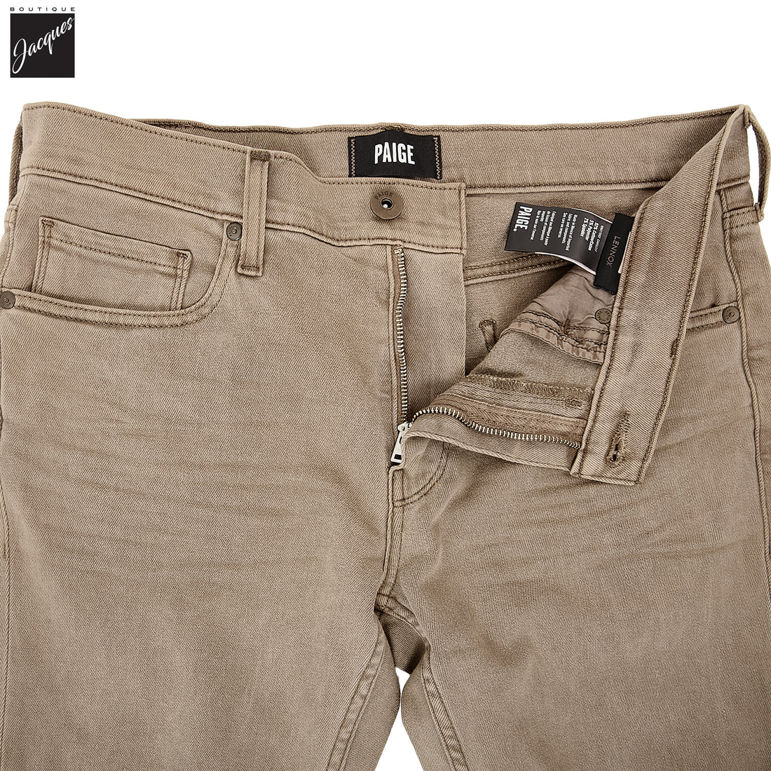 Lennox - Vintage Cabin Wood - Transcend Vintage Five Pocket Pant - PAIGE - Boutique Jacques International