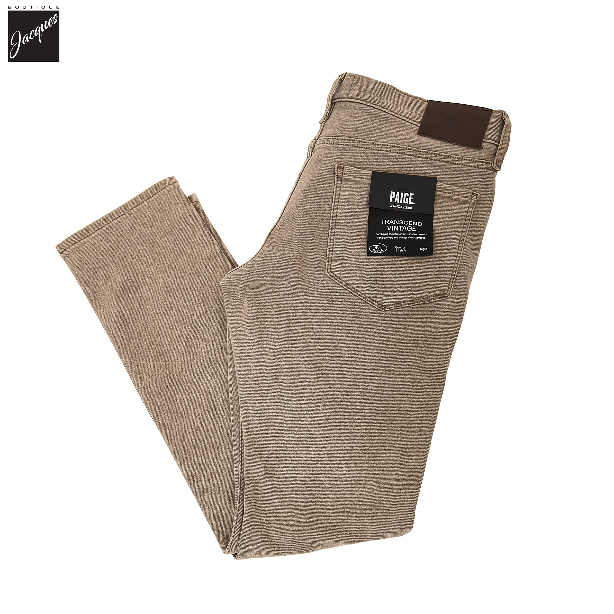 Lennox - Vintage Cabin Wood - Transcend Vintage Five Pocket Pant - PAIGE - Boutique Jacques International
