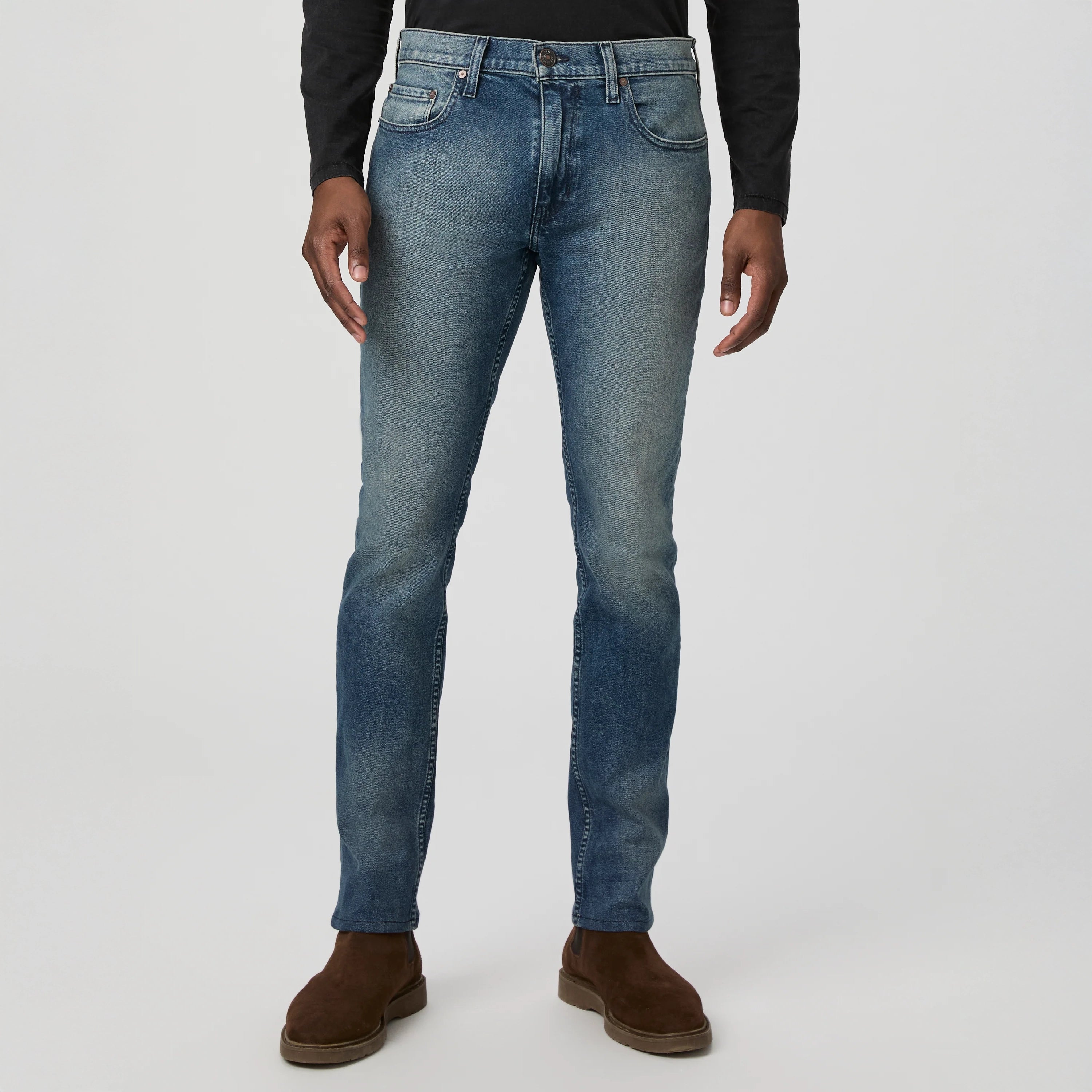Lennox - Cheo - Slim Fit Five Pocket Blue Stone Wash Heritage Jean - PAIGE