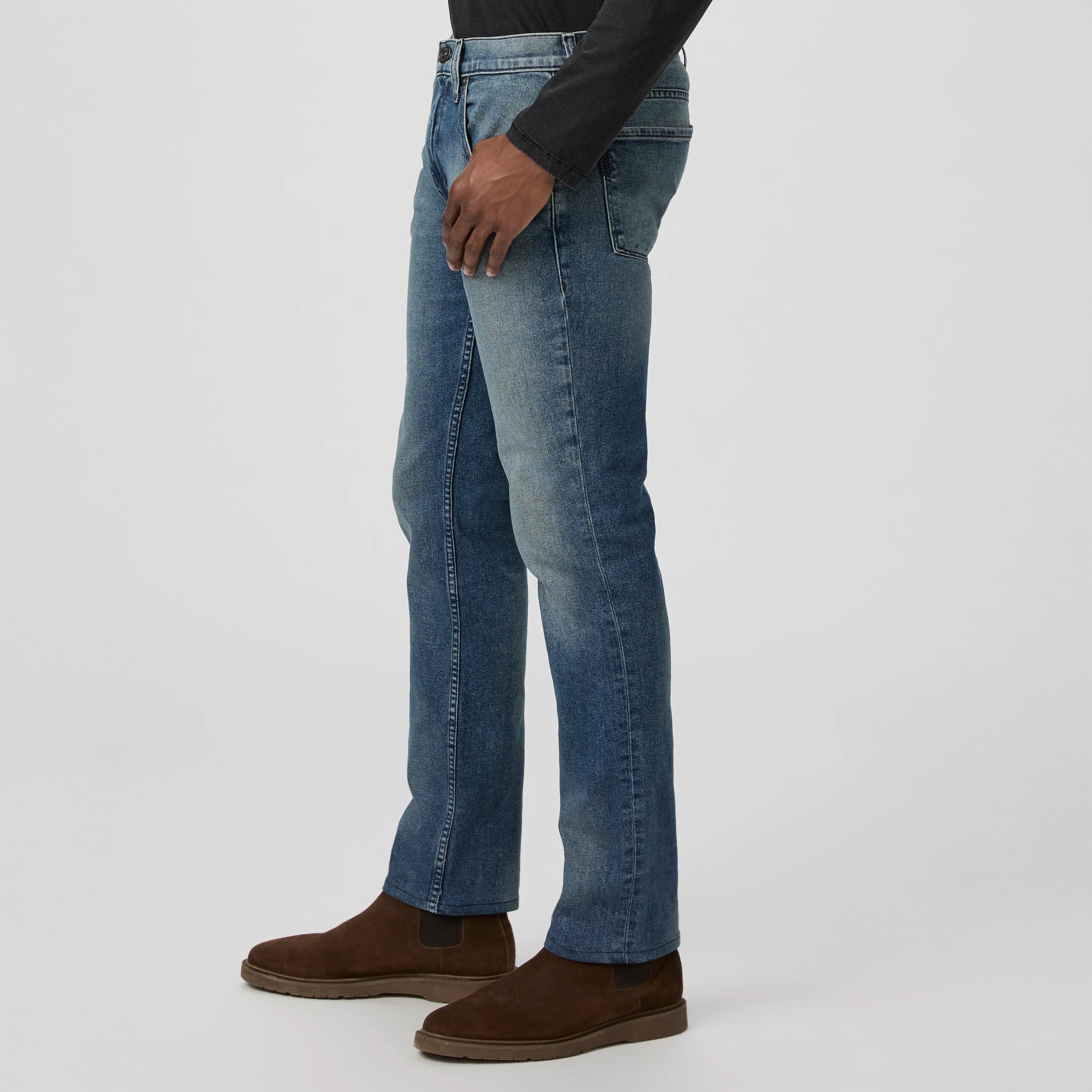 Lennox - Cheo - Slim Fit Five Pocket Blue Stone Wash Heritage Jean - PAIGE
