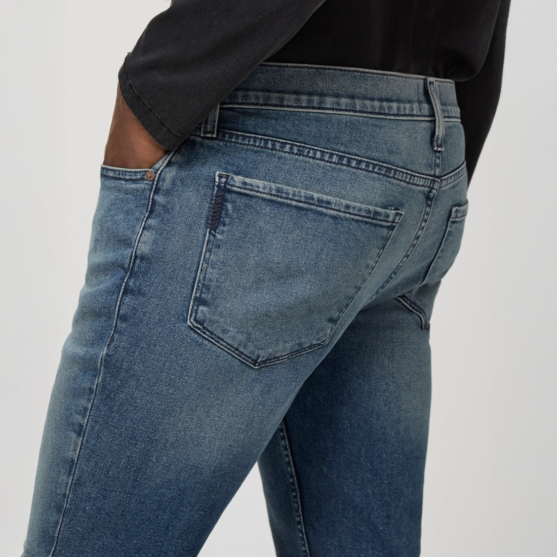 Lennox - Cheo - Slim Fit Five Pocket Blue Stone Wash Heritage Jean - PAIGE