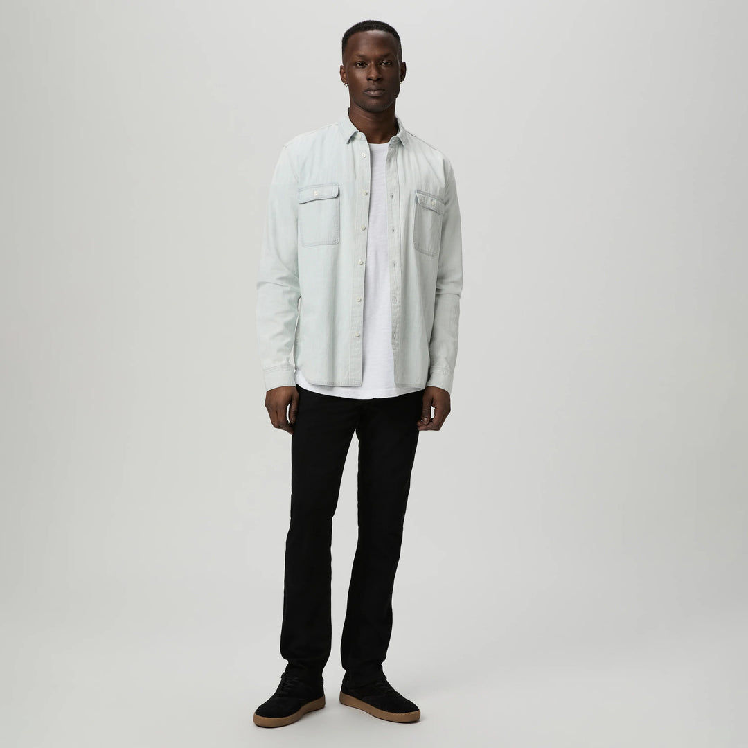 Black Shadow Federal Straight Fit Transcend Jeans - PAIGE