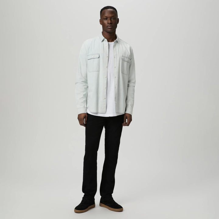 Black Shadow Federal Straight Fit Transcend Jeans - PAIGE