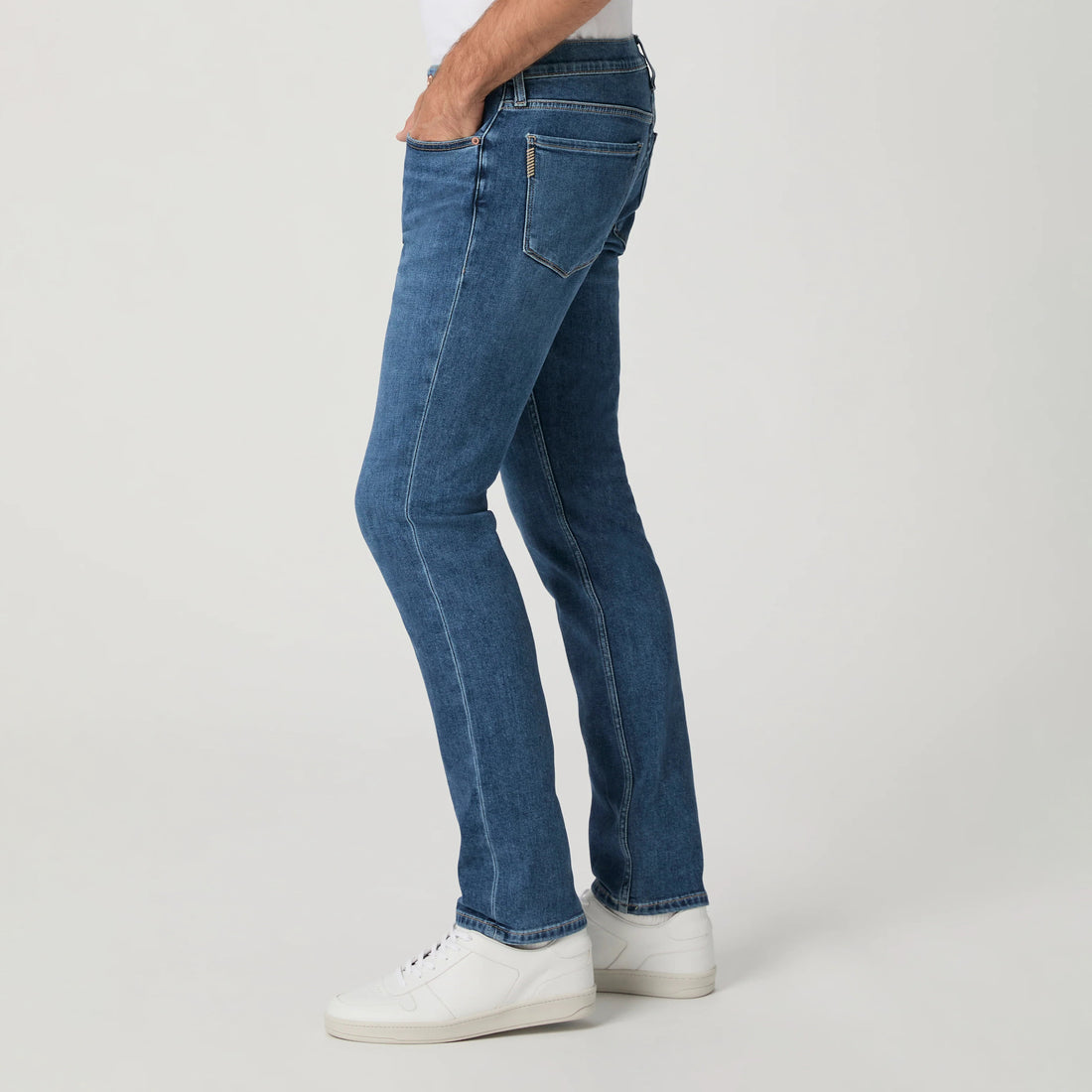 Lennox - Orben - Blue Mid Wash Slim Fit Vintage Transcend Jeans - PAIGE