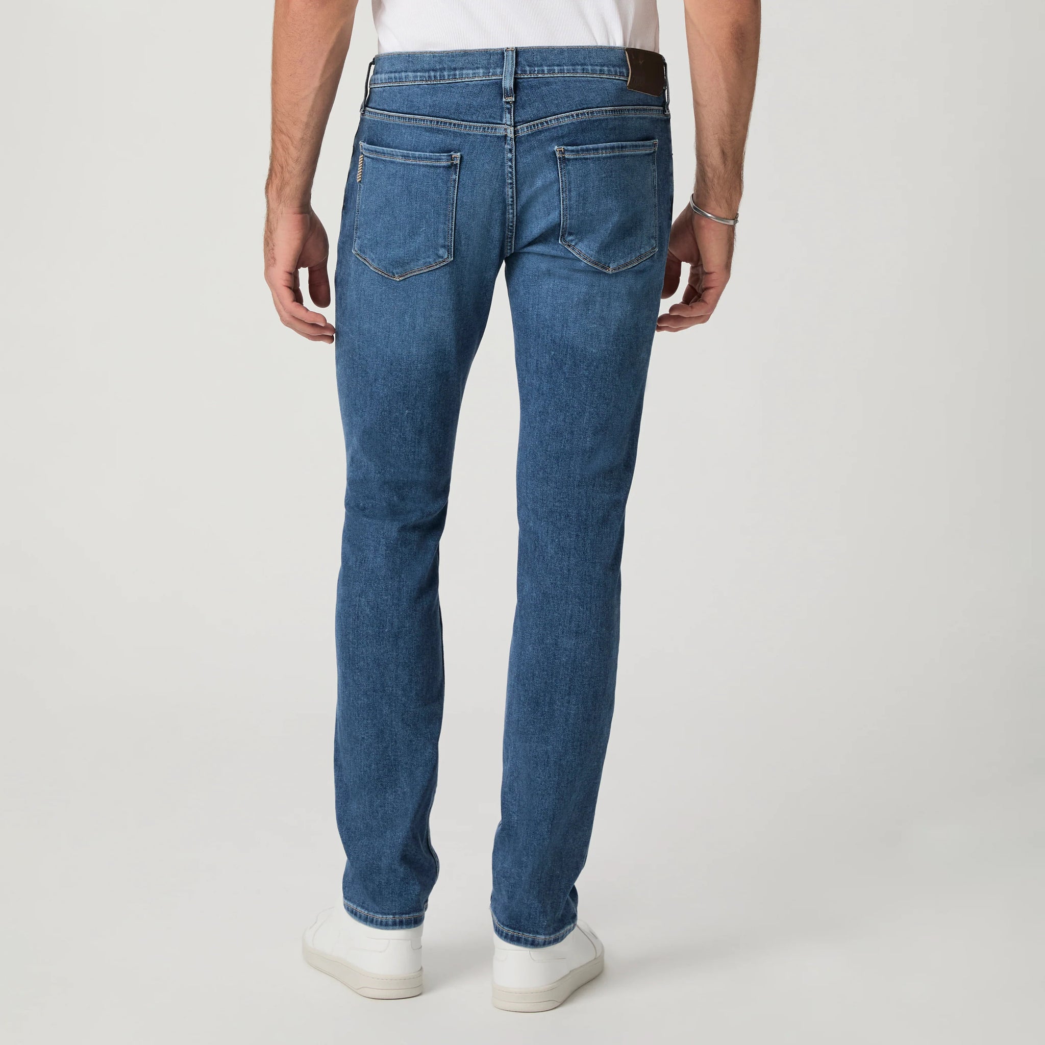 Lennox - Orben - Blue Mid Wash Slim Fit Vintage Transcend Jeans - PAIGE