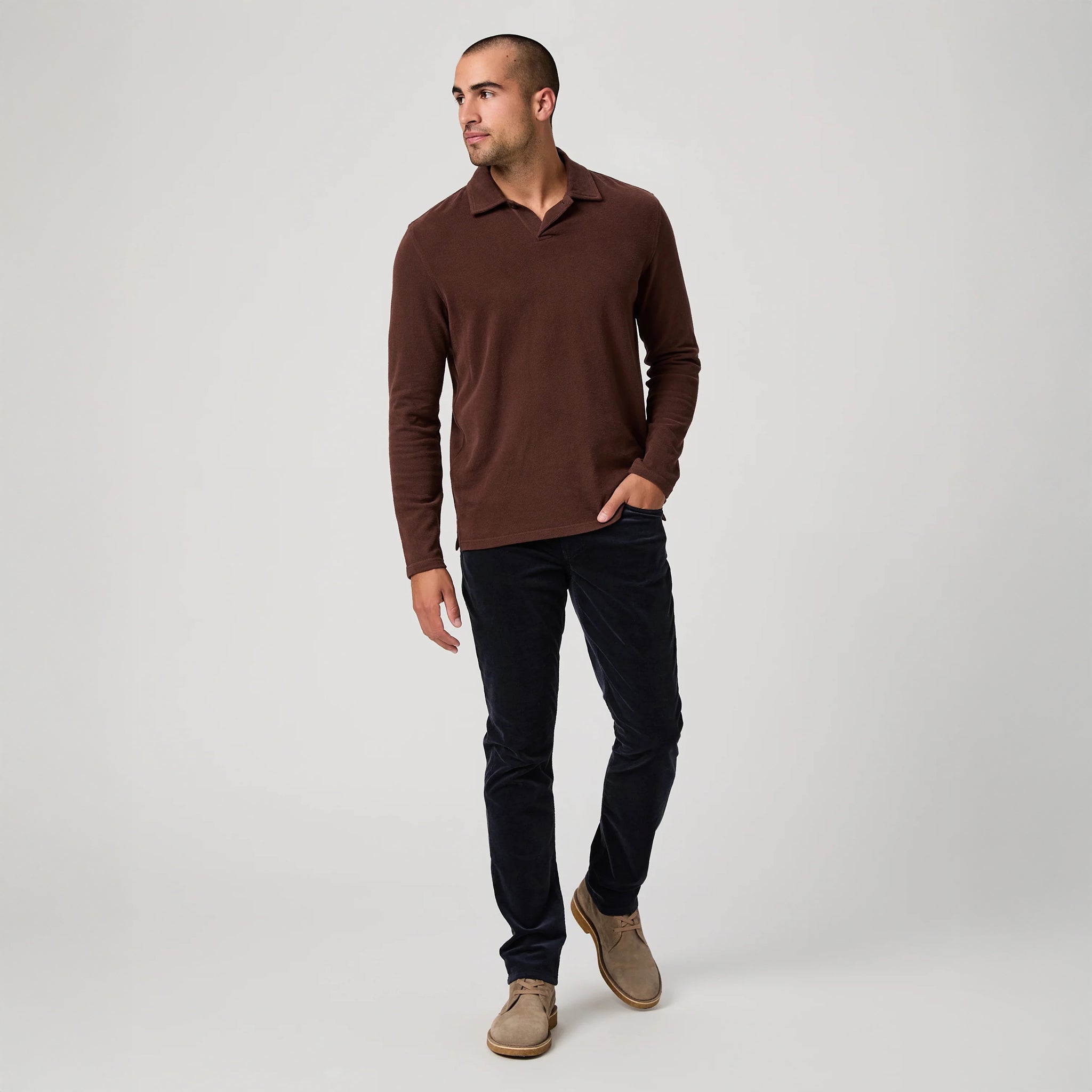 Deep Anchor Corduroy – Lennox Slim Fit Jeans - PAIGE