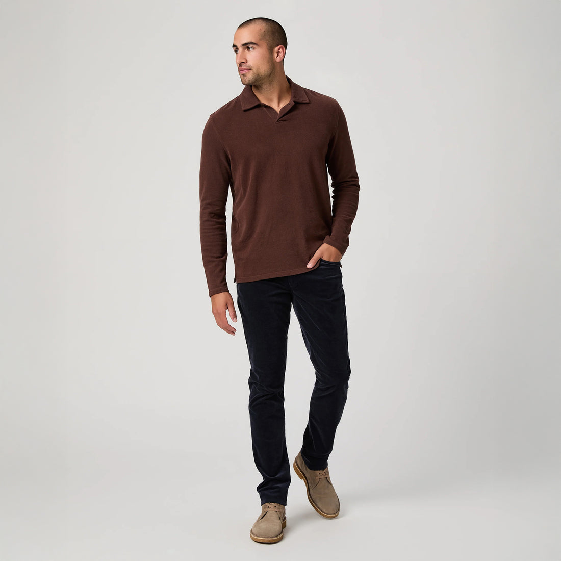 Deep Anchor Corduroy – Lennox Slim Fit Jeans - PAIGE