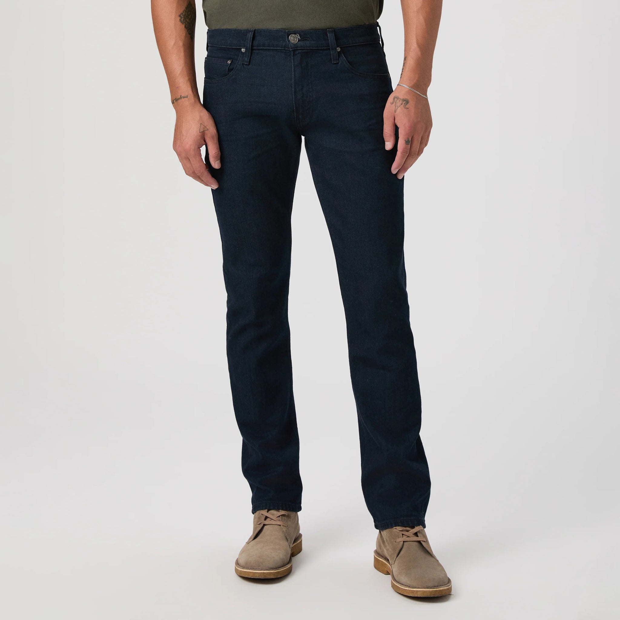 Bromley Federal Straight Fit Transcend Dark Wash Jeans - PAIGE