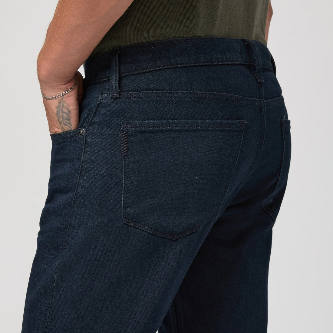 Bromley Federal Straight Fit Transcend Dark Wash Jeans - PAIGE