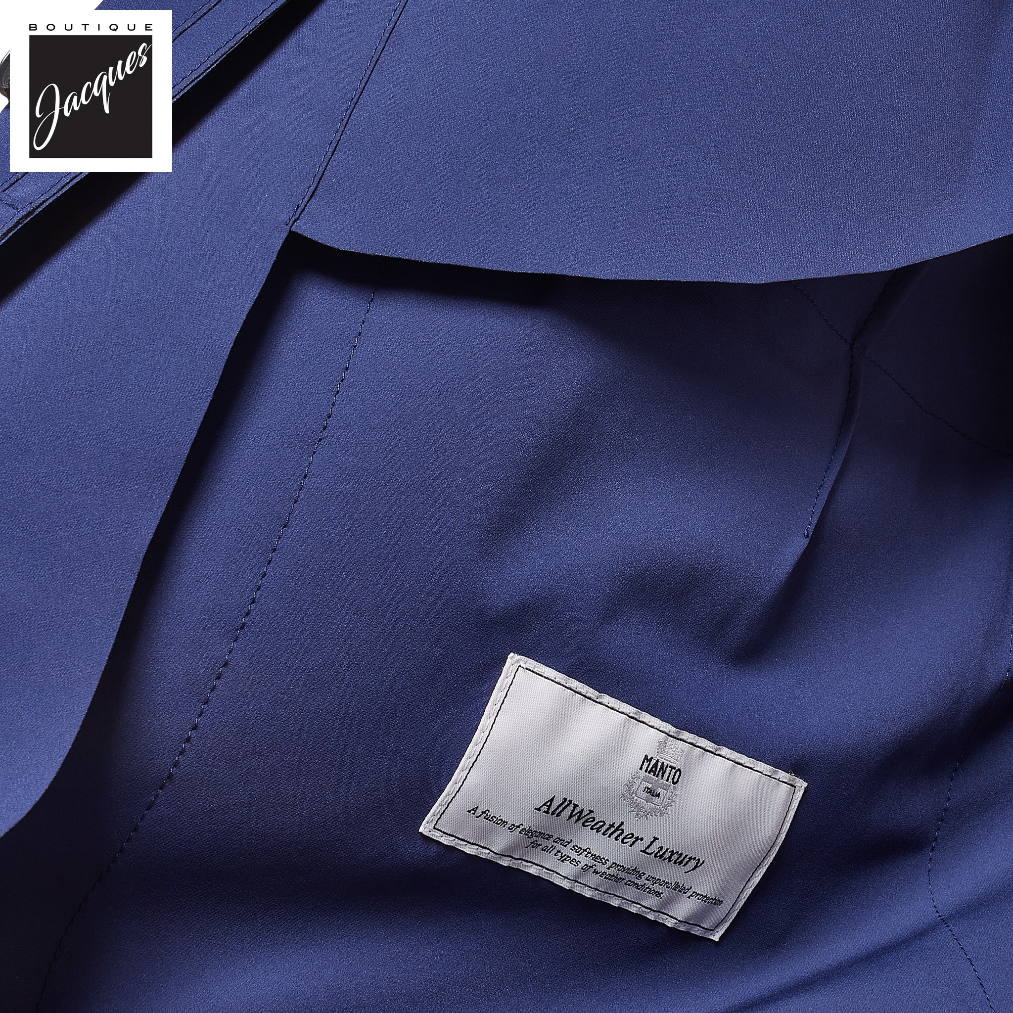 High Blue Nylon Technical Chore Jacket - MANTO