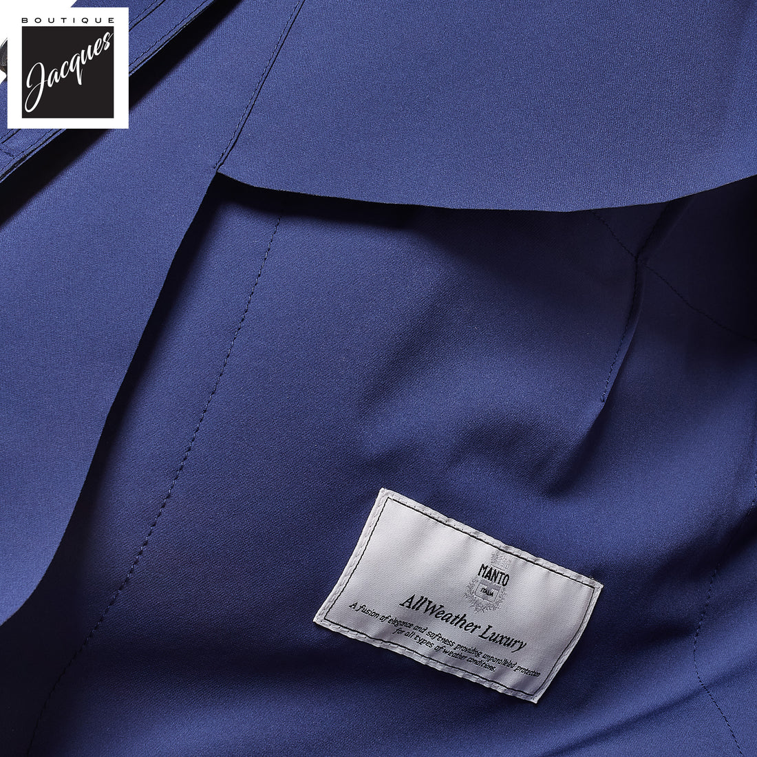 High Blue Nylon Technical Chore Jacket - MANTO