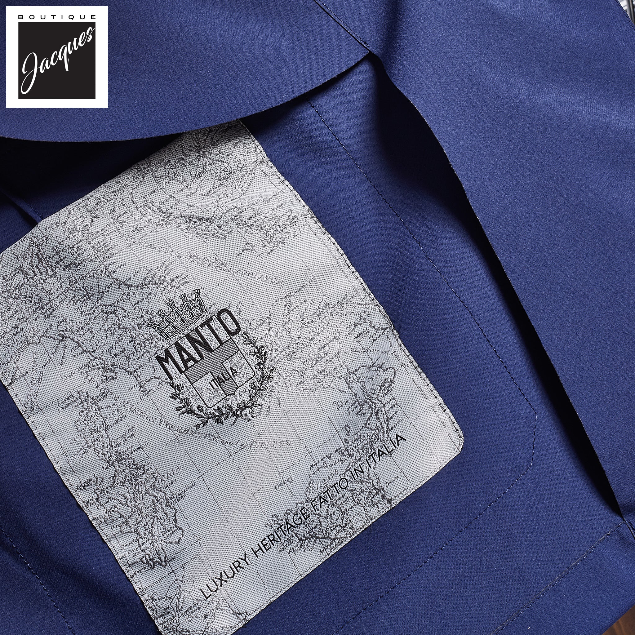 High Blue Nylon Technical Chore Jacket - MANTO