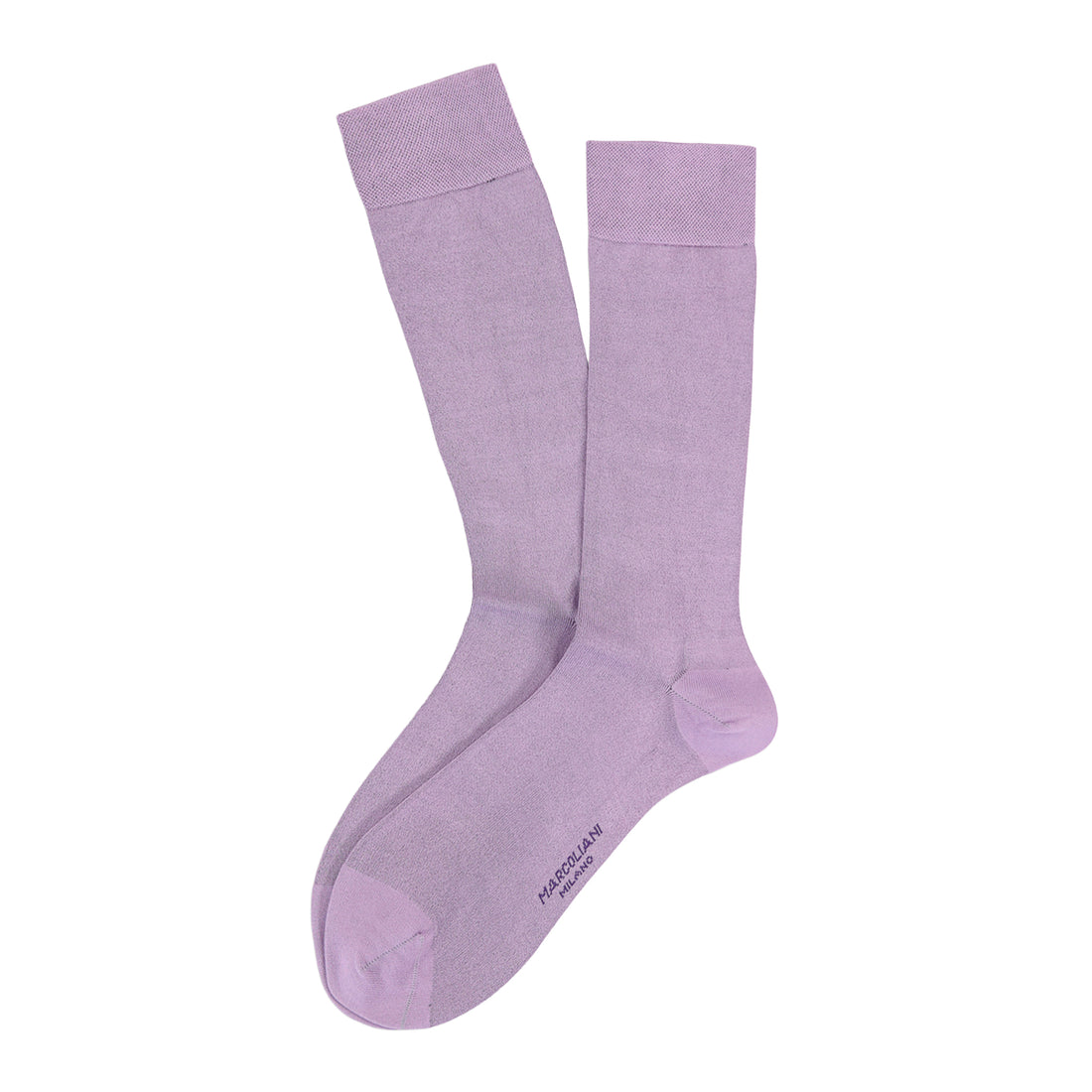 Mauve Classic Plain Fresh of Modal Mid-Calf Socks - Marcoliani - Boutique Jacques International
