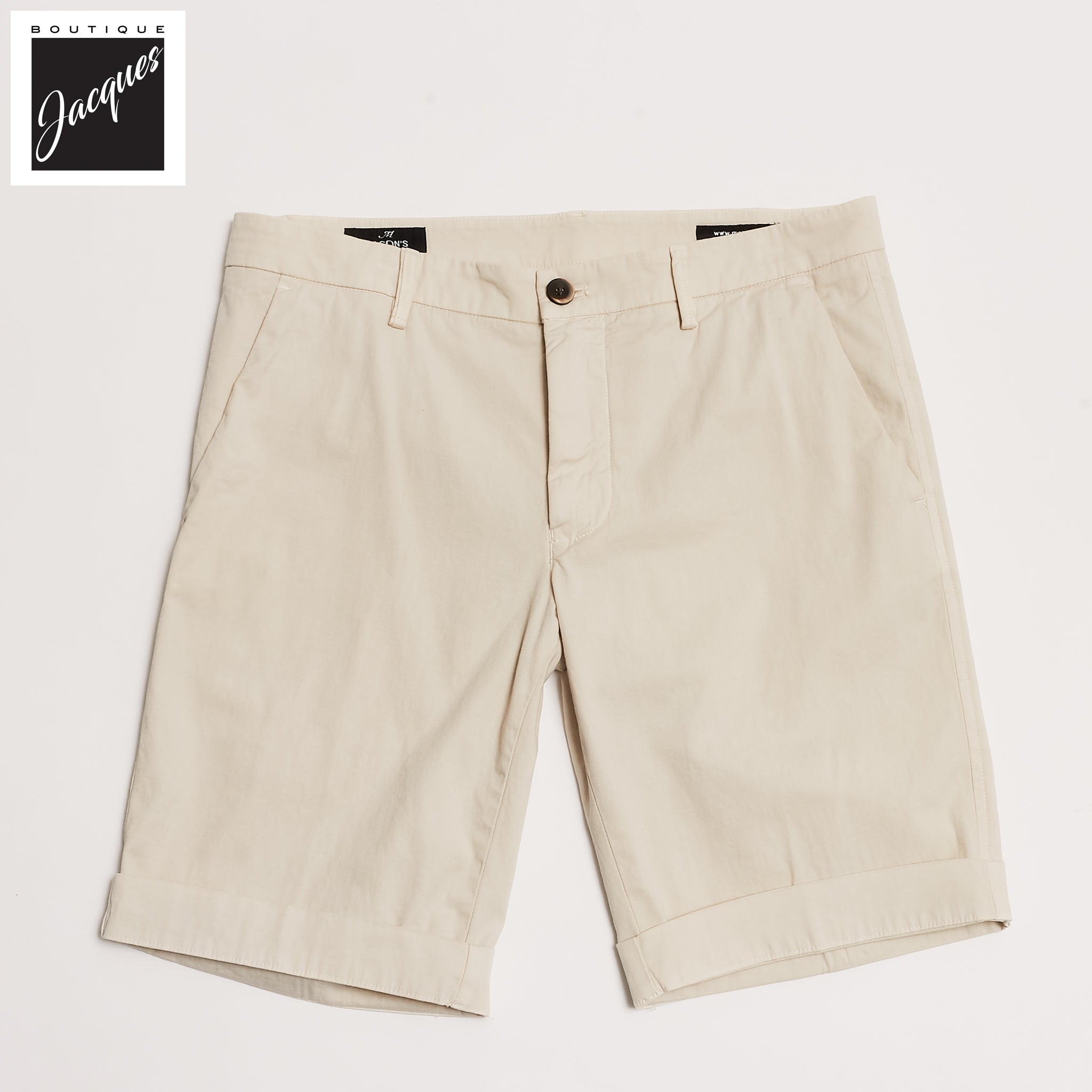 Bone Stretch Cotton Bermuda Shorts - Mason's - Boutique Jacques International