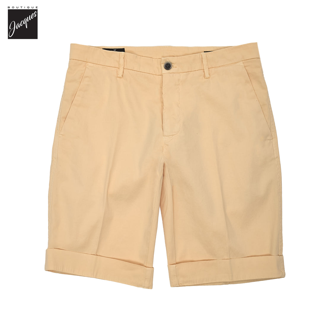 Peach Cotton-Stretch Torino Slim Fit Bermuda Shorts - Mason's - Boutique Jacques International