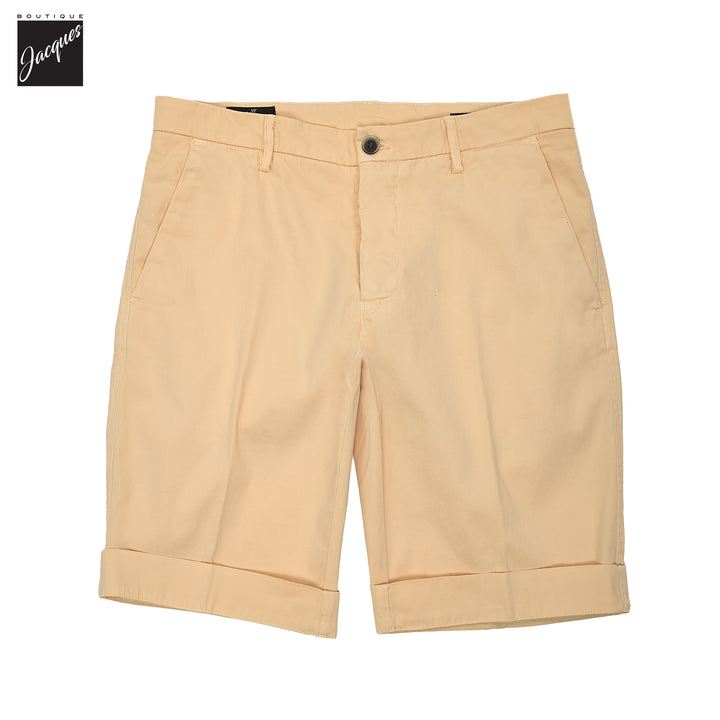 Peach Cotton-Stretch Torino Slim Fit Bermuda Shorts - Mason's - Boutique Jacques International