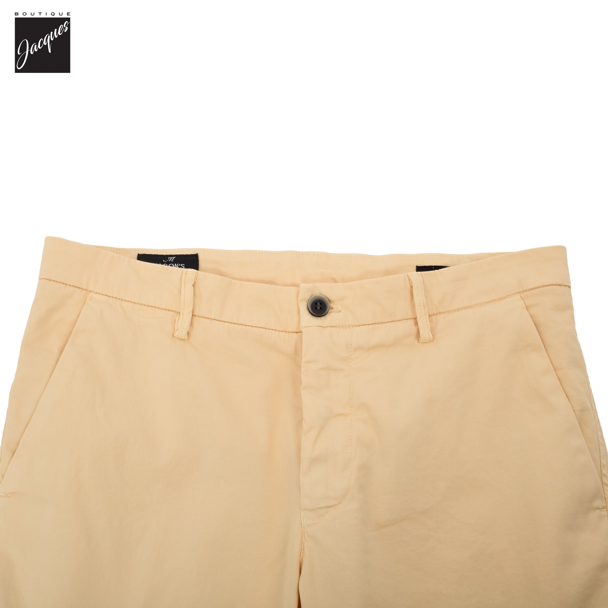 Peach Cotton-Stretch Torino Slim Fit Bermuda Shorts - Mason's - Boutique Jacques International