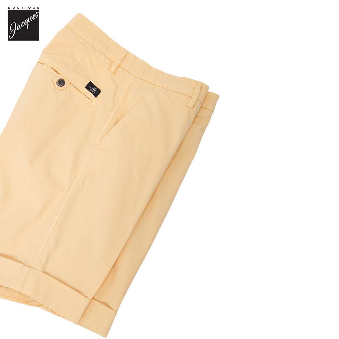 Peach Cotton-Stretch Torino Slim Fit Bermuda Shorts - Mason's - Boutique Jacques International