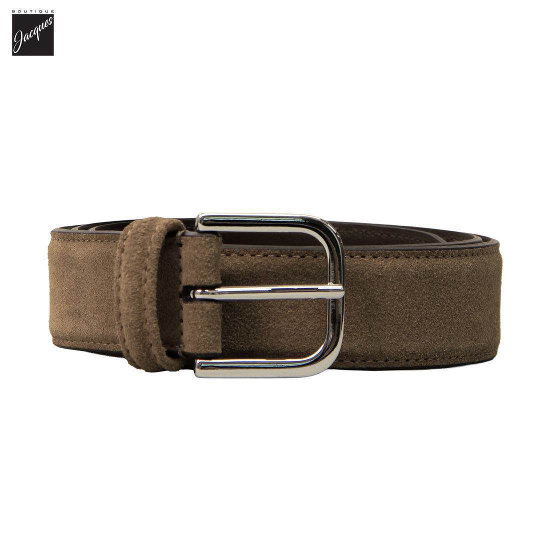 Taupe Suede Belt - Anderson's