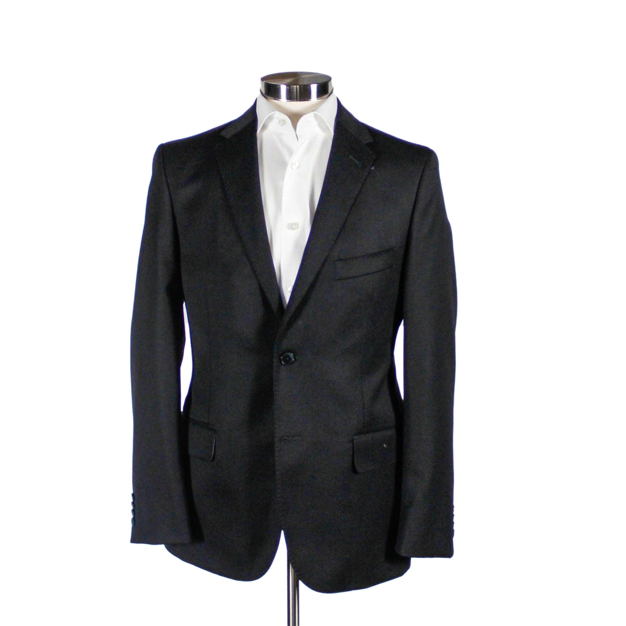 Black Contemporary Fit Sport Coat