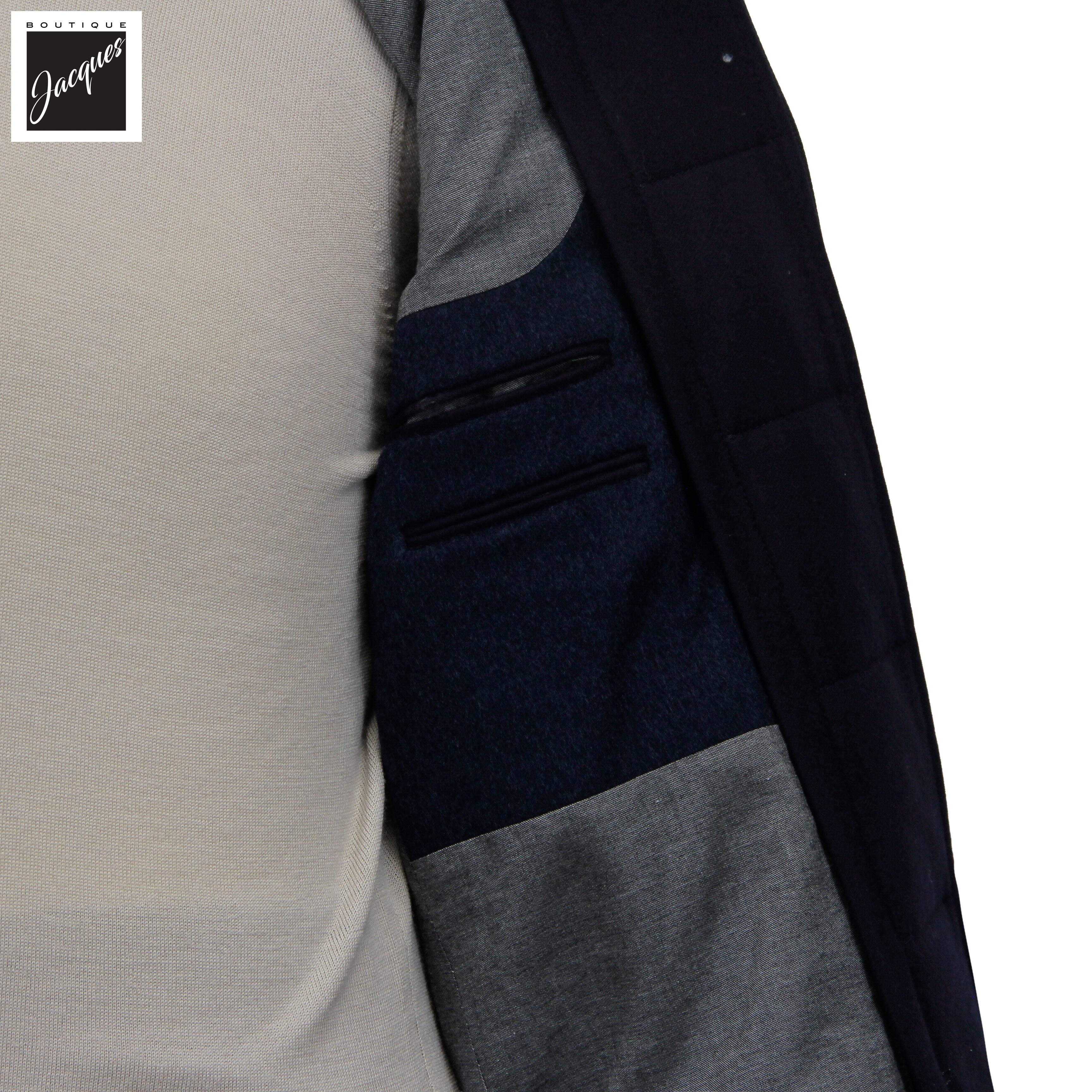 Manteau en Laine et Cachemire Gris Anthracite Colombo Thermo HydroTech - Luigi Bianchi Mantova