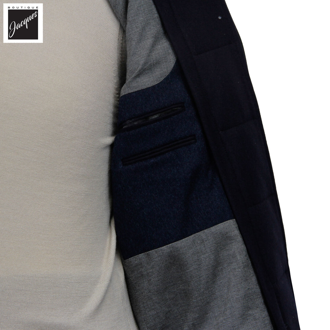 Manteau en Laine et Cachemire Gris Anthracite Colombo Thermo HydroTech - Luigi Bianchi Mantova