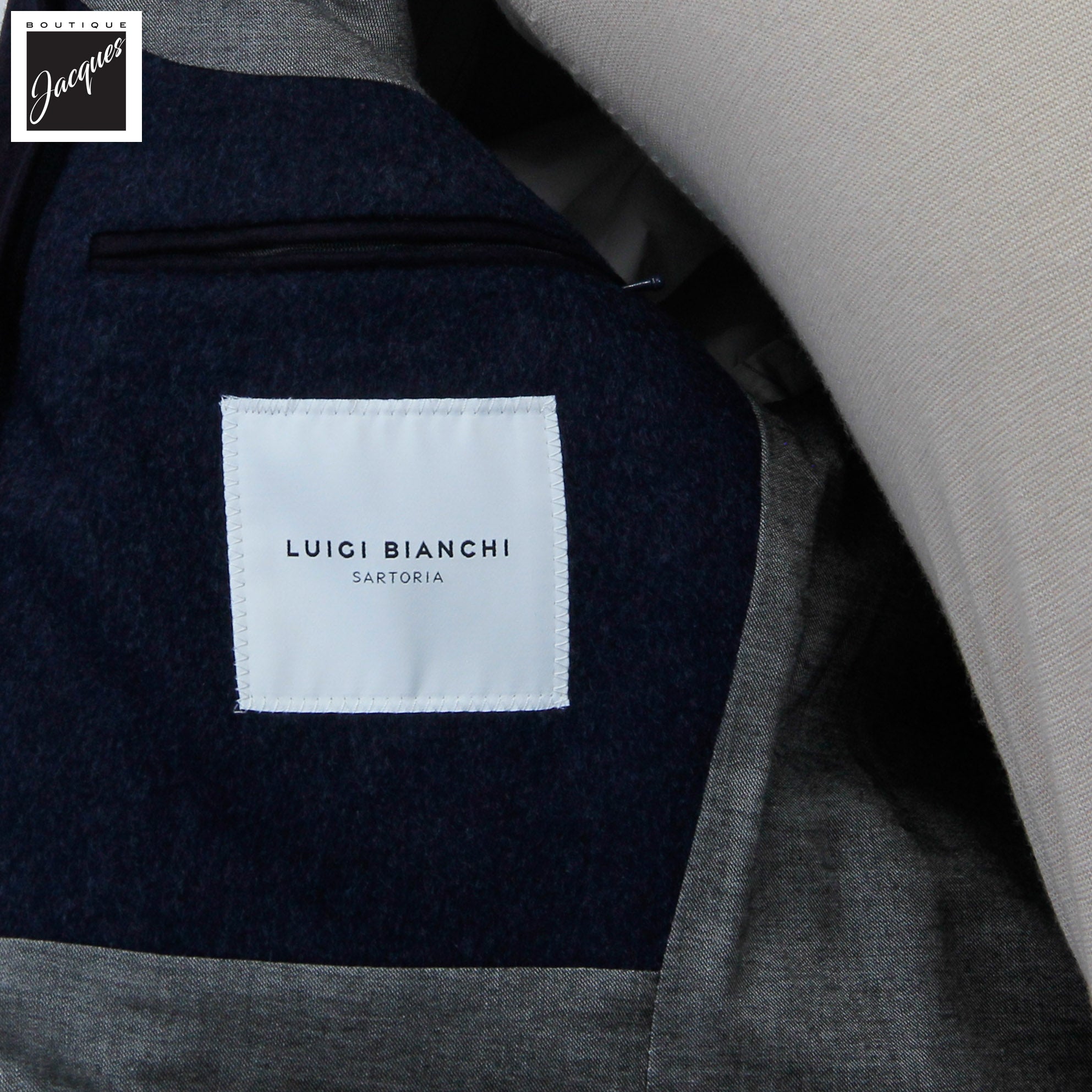 Manteau en Laine et Cachemire Gris Anthracite Colombo Thermo HydroTech - Luigi Bianchi Mantova