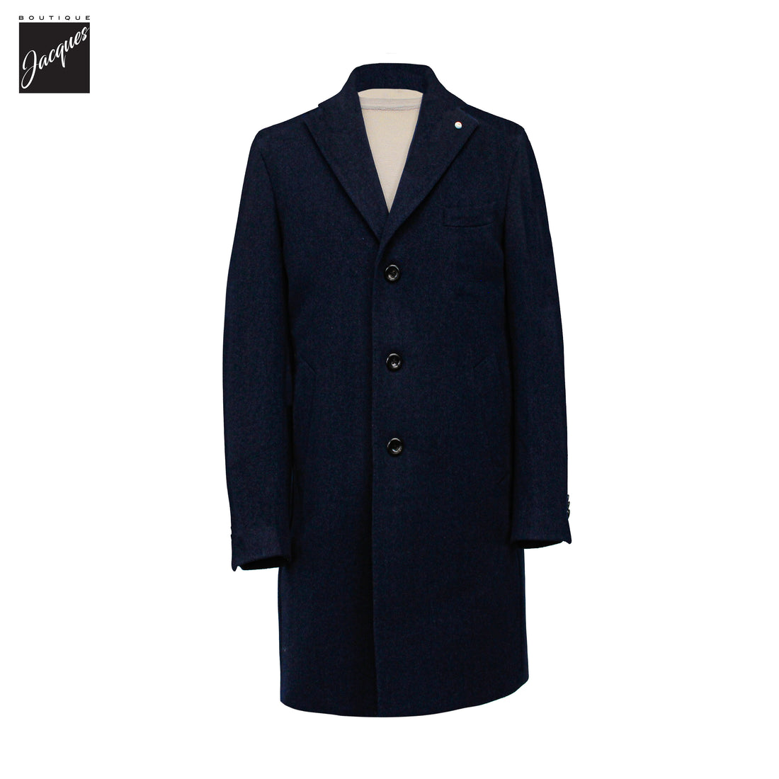 Manteau en Laine et Cachemire Gris Anthracite Colombo Thermo HydroTech - Luigi Bianchi Mantova