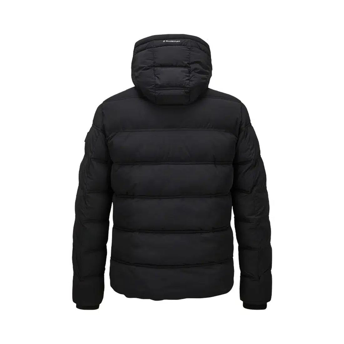Black Technical Puffer Winter Coat with Removable Hood - Milestone
