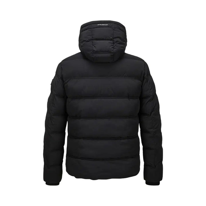 Black Technical Puffer Winter Coat with Removable Hood - Milestone