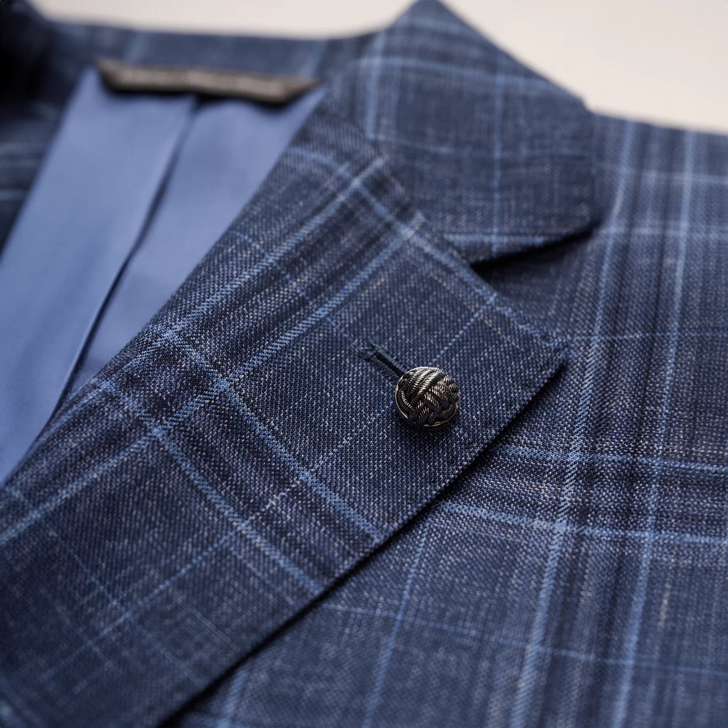 Blue Tonal Glen Check Midland Contemporary Fit Sport Coat - Jack