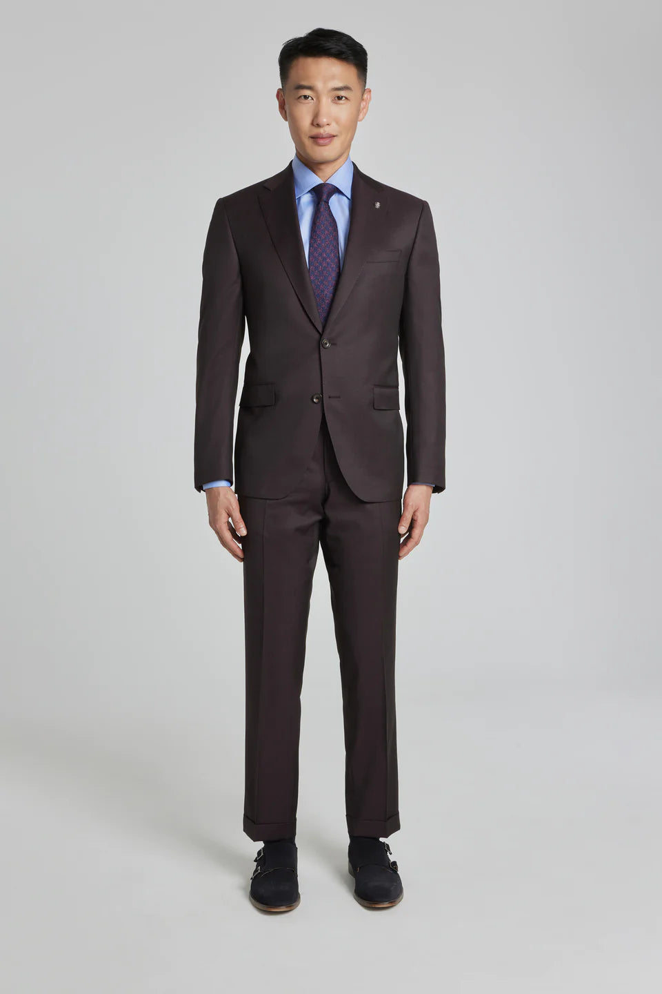 Bordeaux Urban Sartorial Slim Fit Wool Suit - Jack Victor