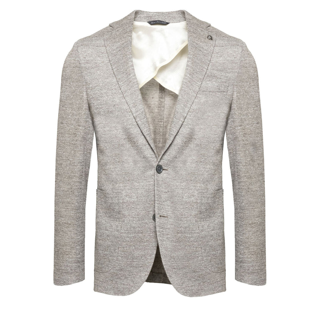 Oatmeal Mouliné Hampton Contemporary Fit Linen Knit Sport Jacket - Jack Victor