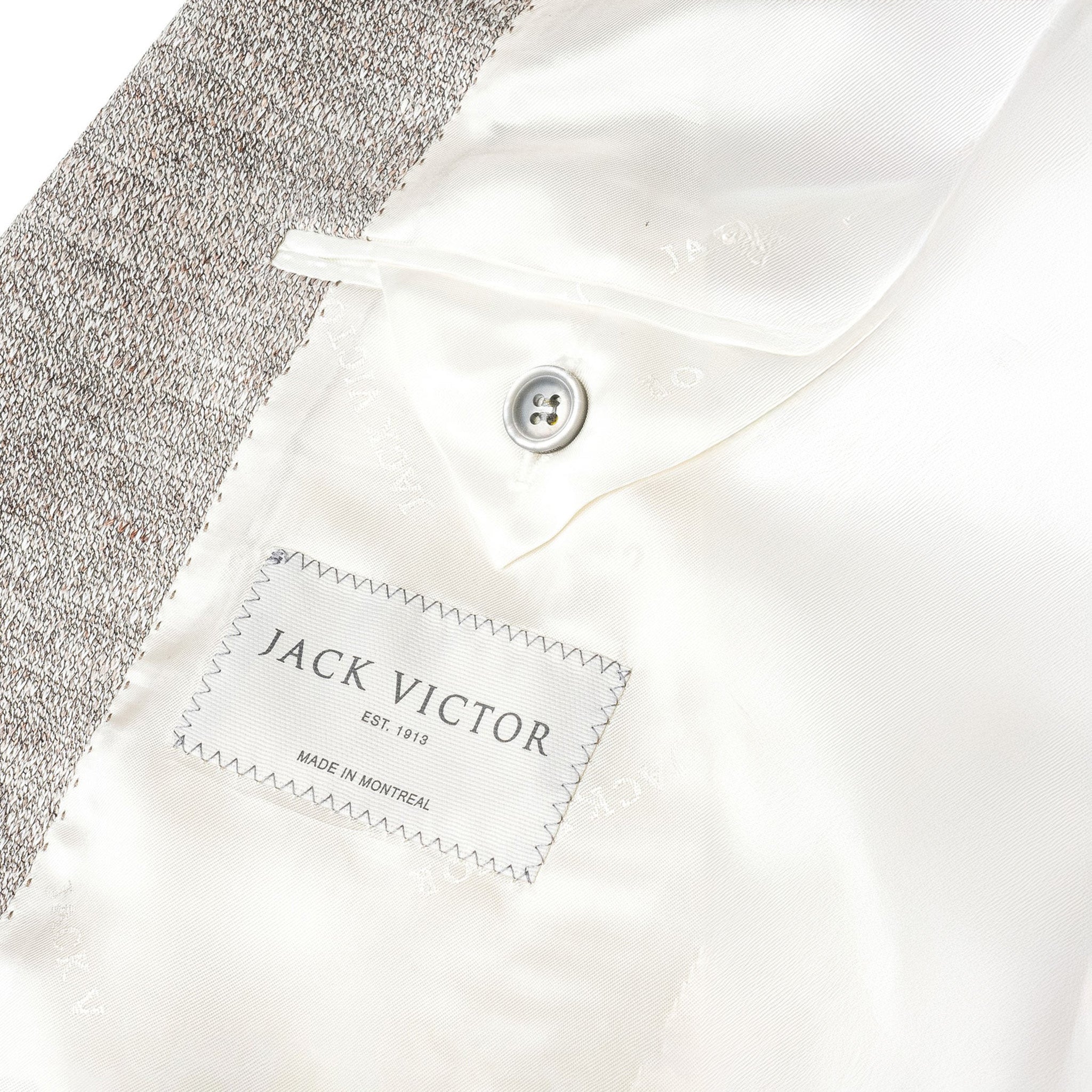 Oatmeal Mouliné Hampton Contemporary Fit Linen Knit Sport Jacket - Jack Victor