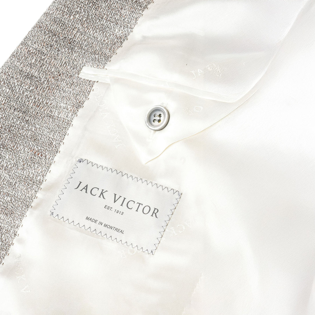 Oatmeal Mouliné Hampton Contemporary Fit Linen Knit Sport Jacket - Jack Victor
