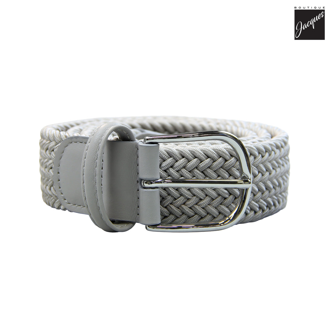Light Gray Woven Elastic Belt - Anderson's