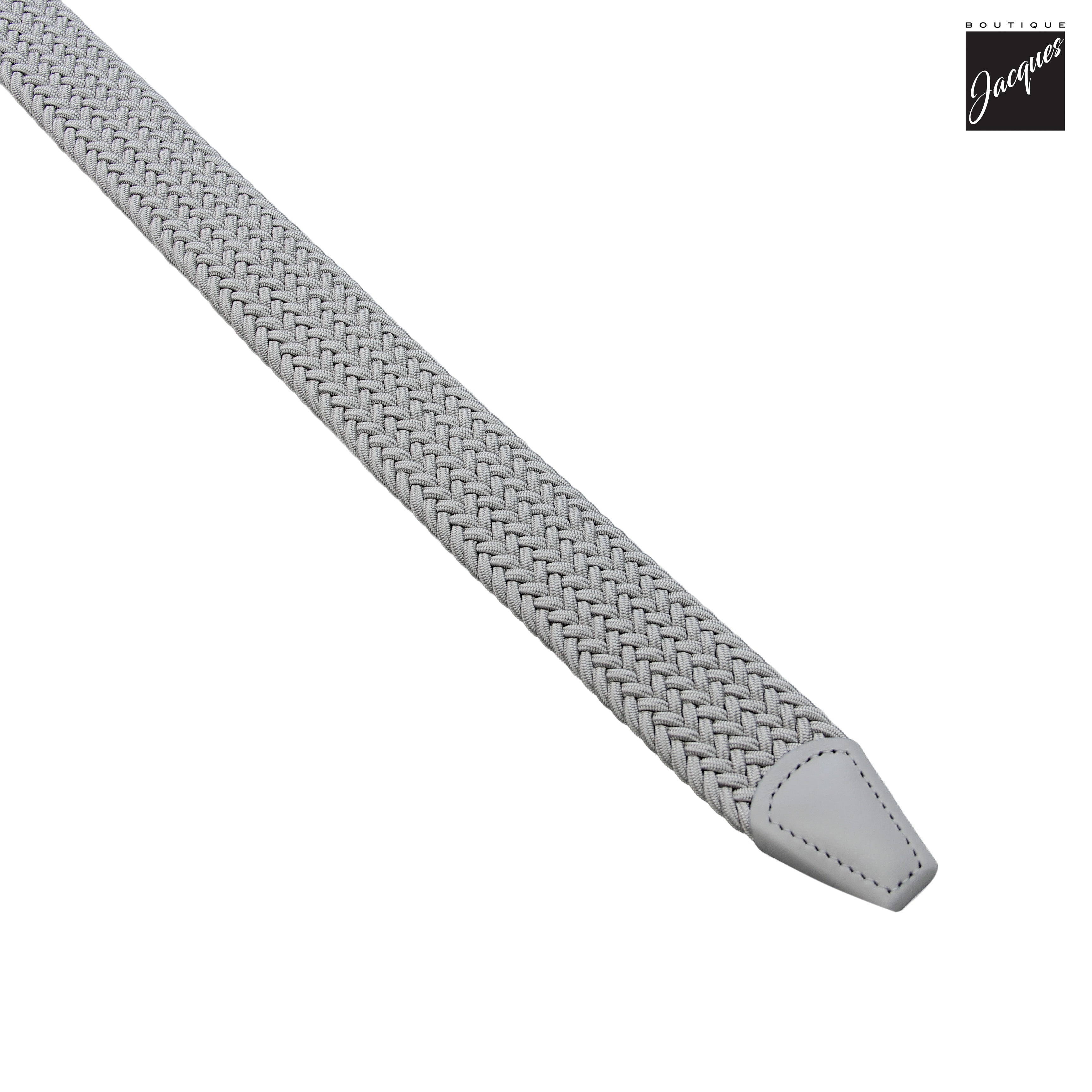 Light Gray Woven Elastic Belt - Anderson's