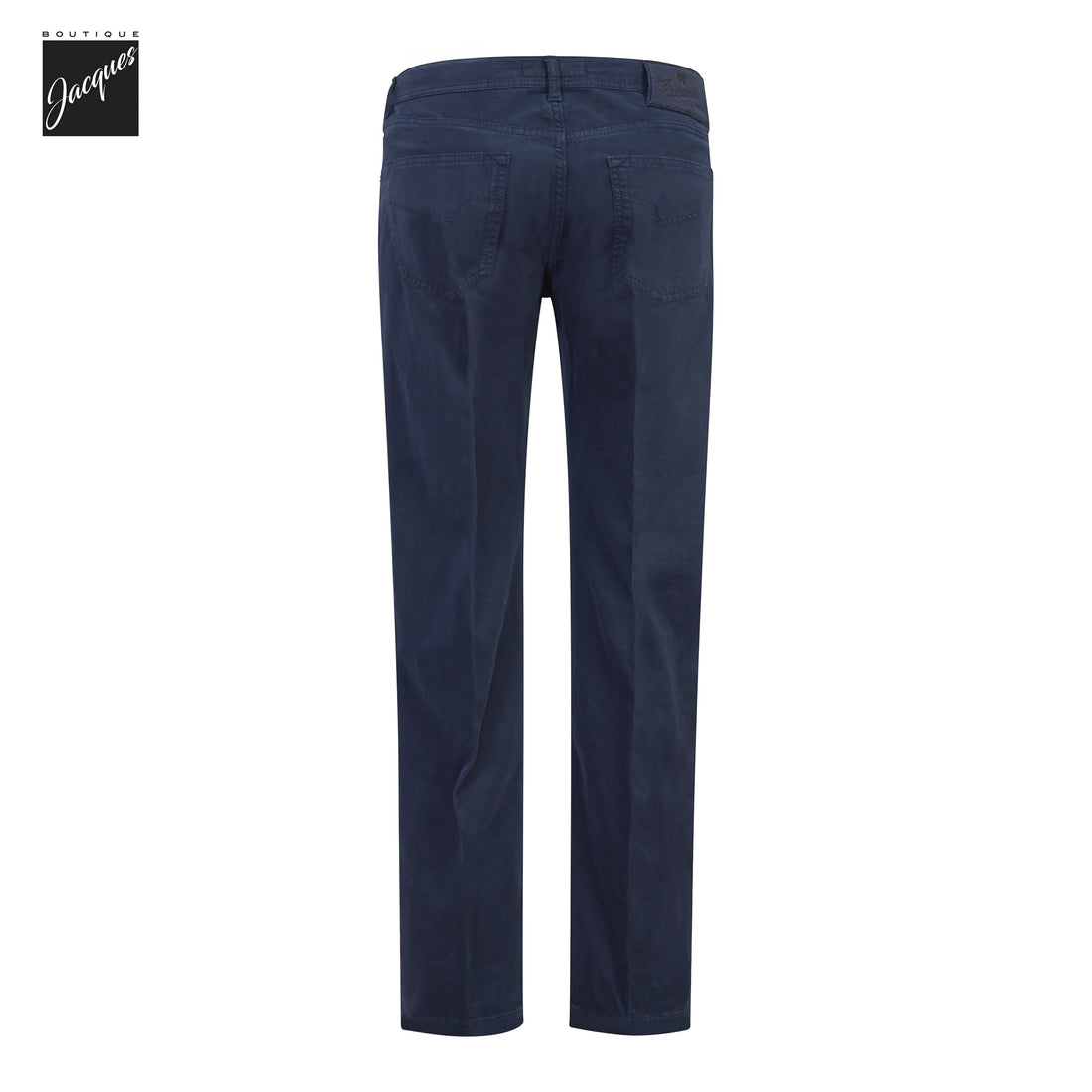 Navy Cotton-Stretch Nerano M Tailored Fit Five Pocket Pants - Marco Pescarolo