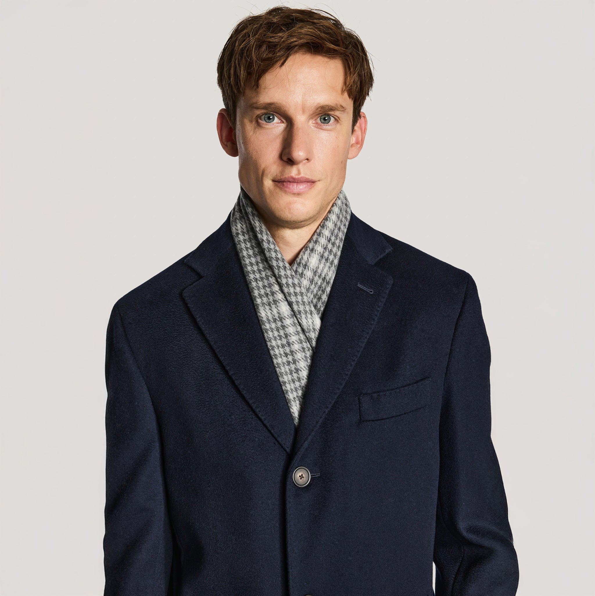 Pardessus Wesley en laine et cachemire bleu nuit - Jack Victor