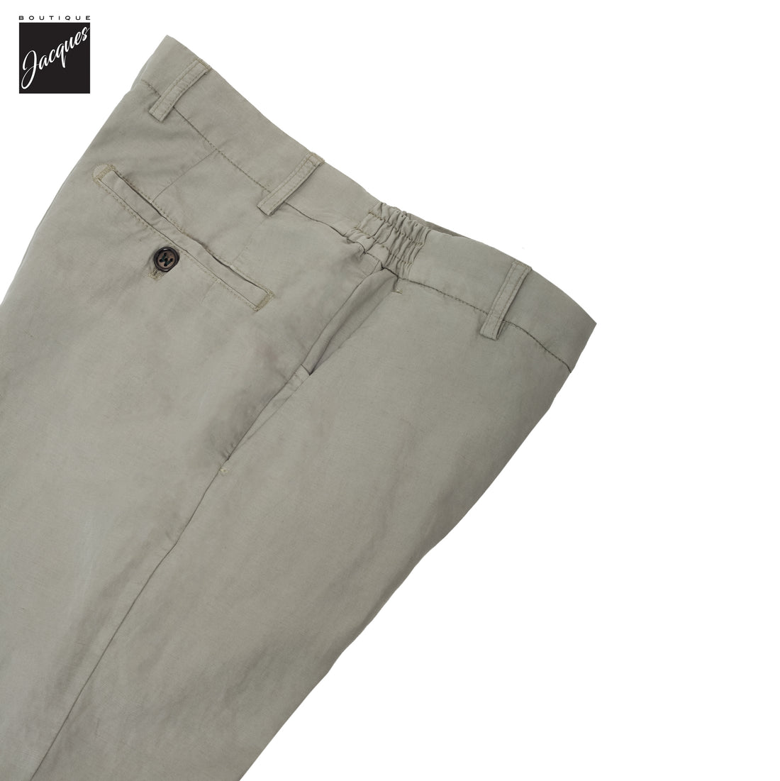 Salvia Sage Lyocell-Linen Elax Bermuda Shorts - Berwich - Boutique Jacques International