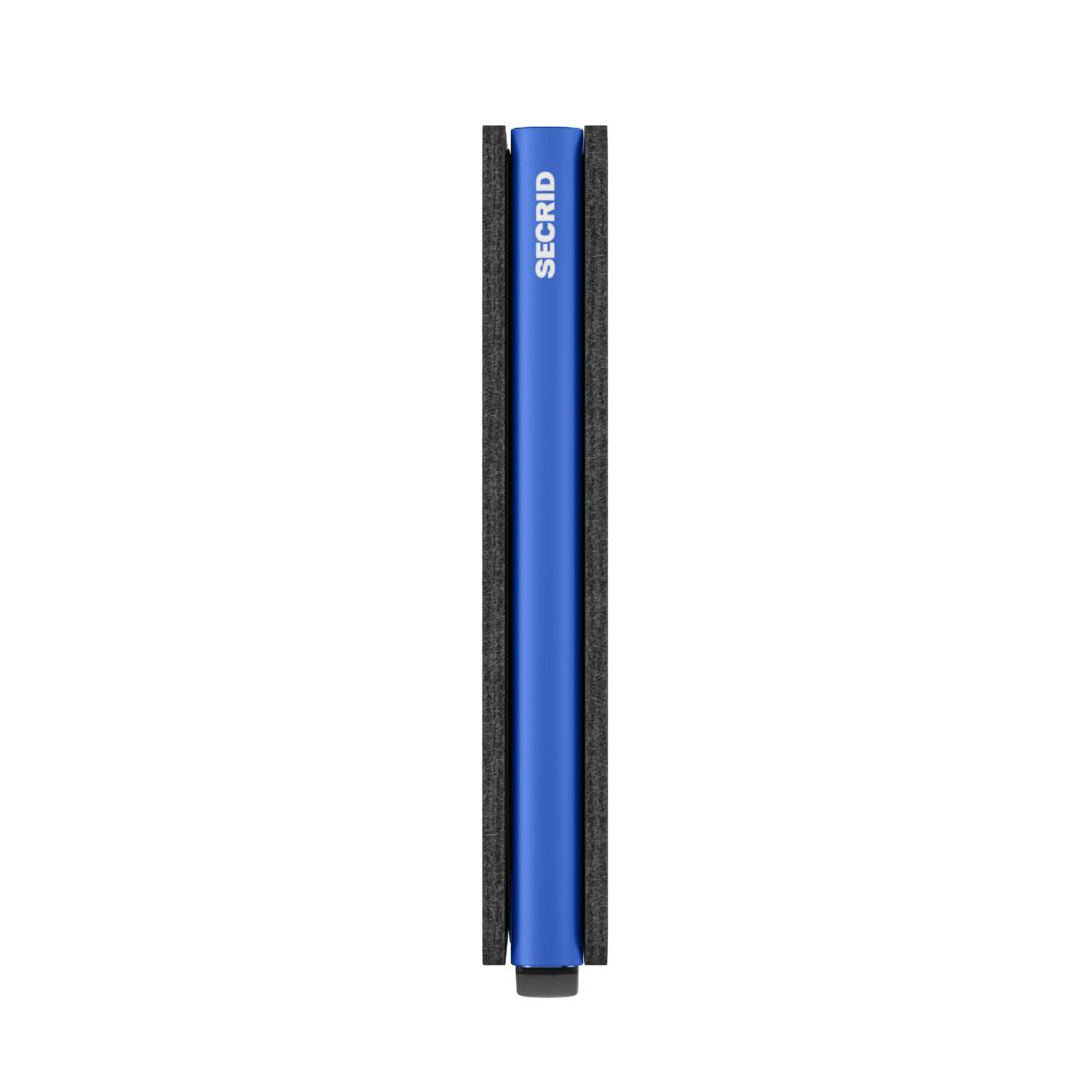 Matte Black & Blue Leather SlimWallet - Secrid