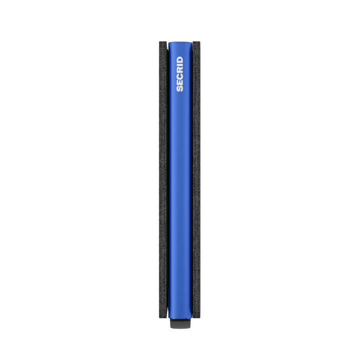 Matte Black & Blue Leather SlimWallet - Secrid - Boutique Jacques International