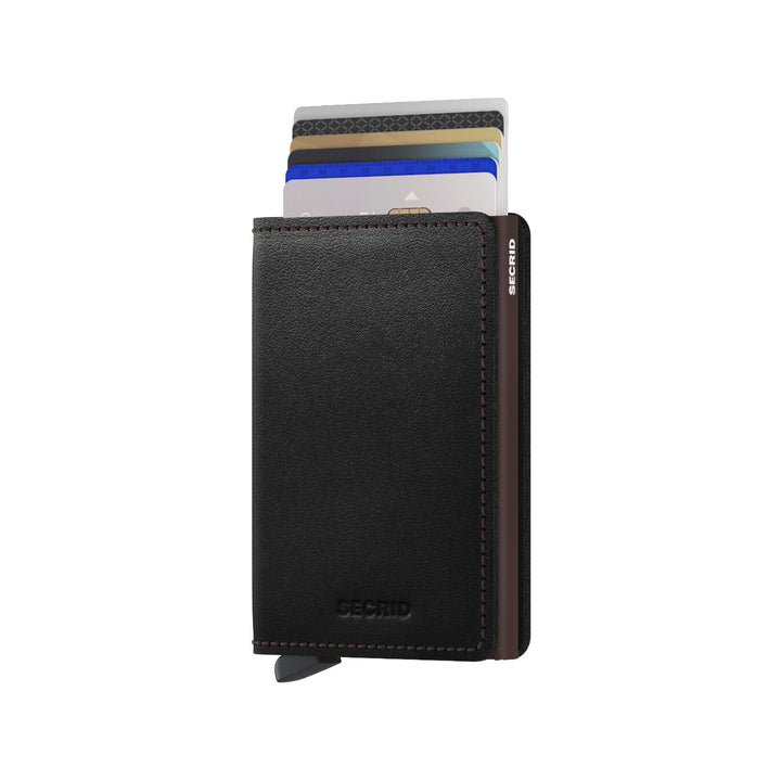 Original Black-Brown Leather SlimWallet - Secrid - Boutique Jacques International