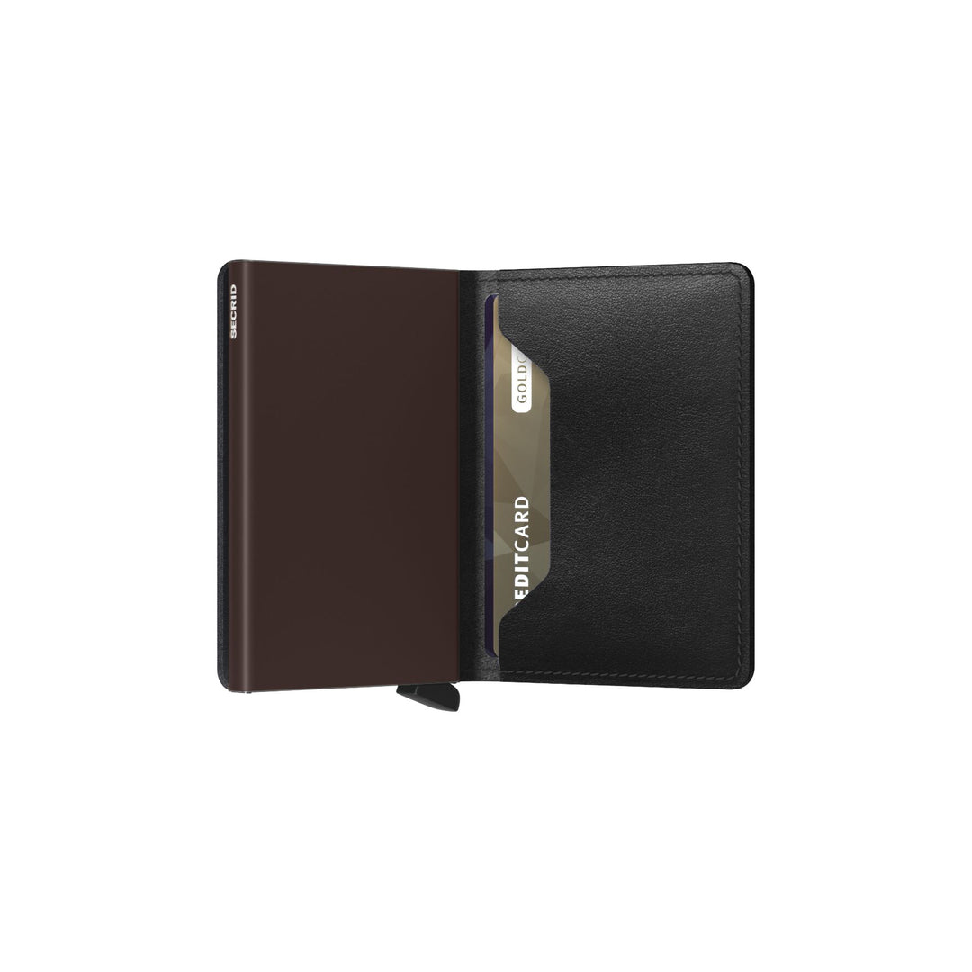 Original Black-Brown Leather SlimWallet - Secrid - Boutique Jacques International
