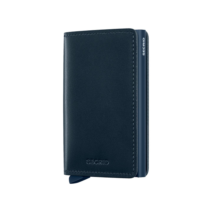 Original Navy-Navy Leather SlimWallet - Secrid - Boutique Jacques International