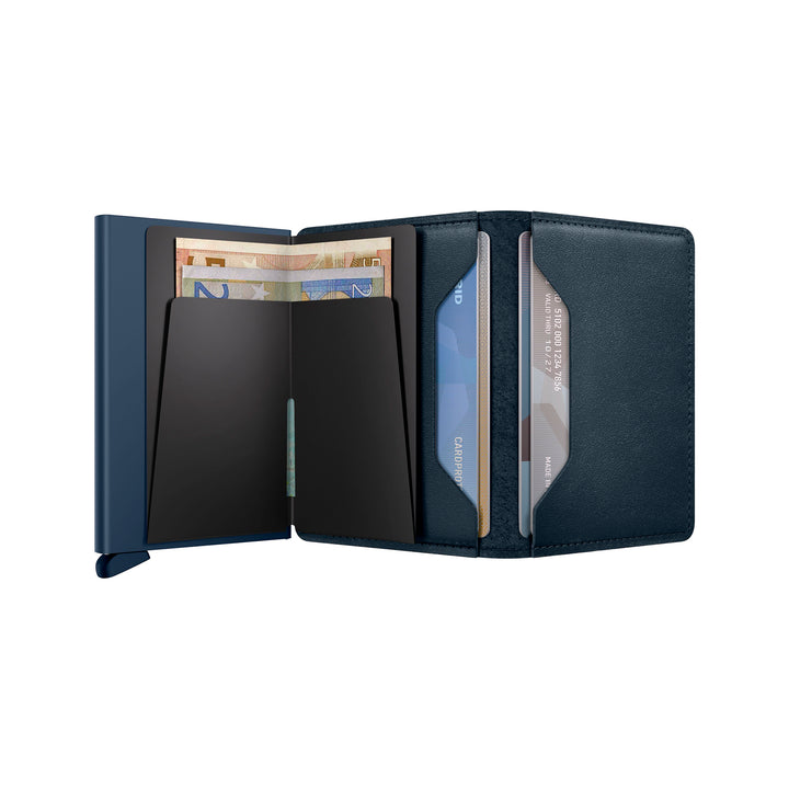 Original Navy-Navy Leather SlimWallet - Secrid - Boutique Jacques International