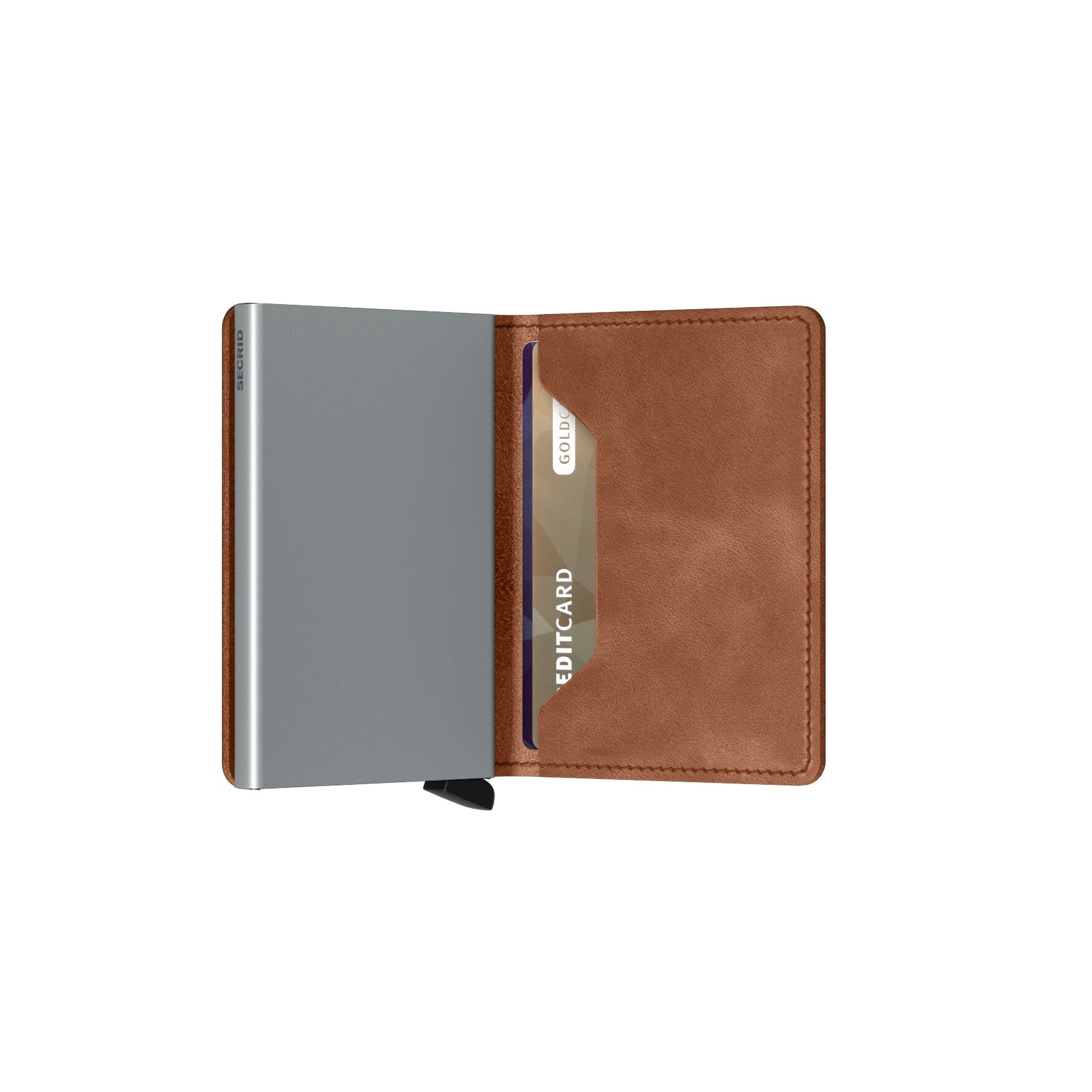 Vintage Cognac-Brown Leather SlimWallet - Secrid