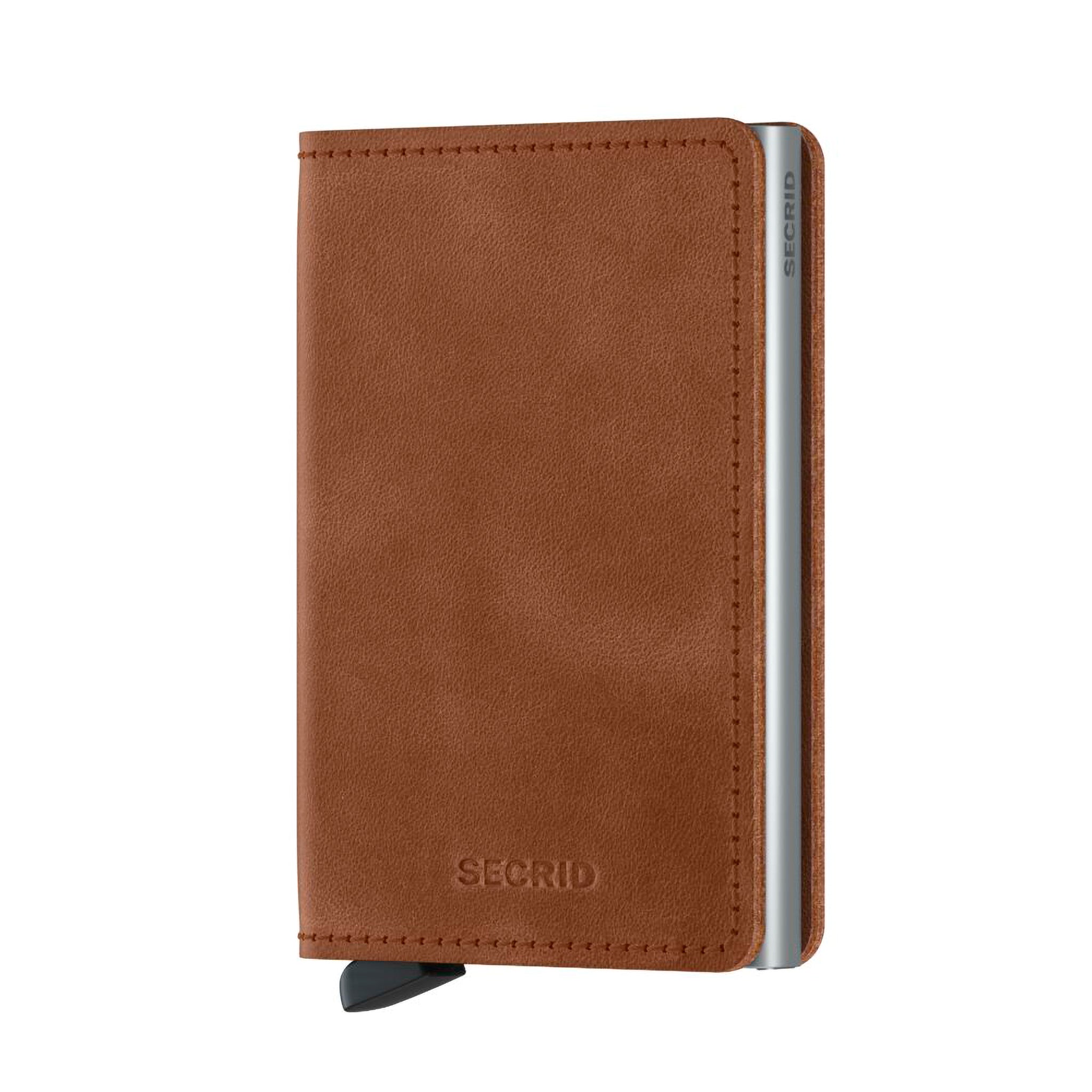 Vintage Cognac-Brown Leather SlimWallet - Secrid