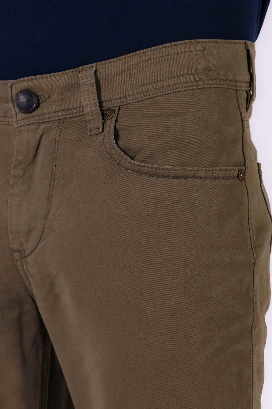 Brown Rubens Cotton Twill Five Pocket Pants - Re-Hash - Boutique Jacques International